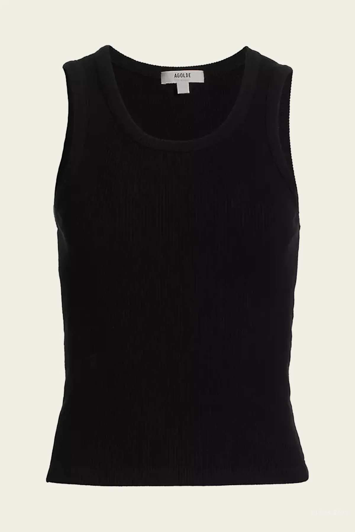 Shrunken Poppy Tank in Black