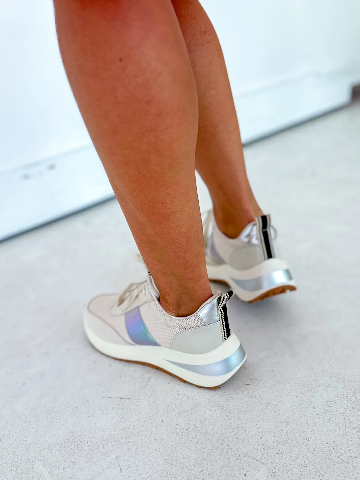 Shushop Silver Serafina Sneaker
