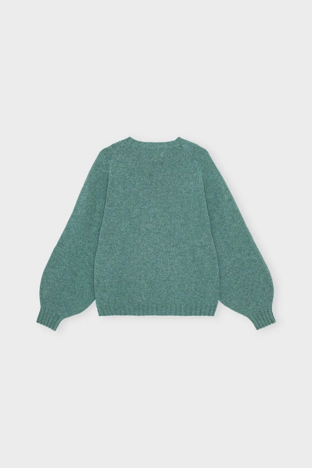Sienna Knit Recycled Wool | Green Melange