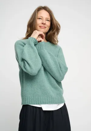 Sienna Knit Recycled Wool | Green Melange