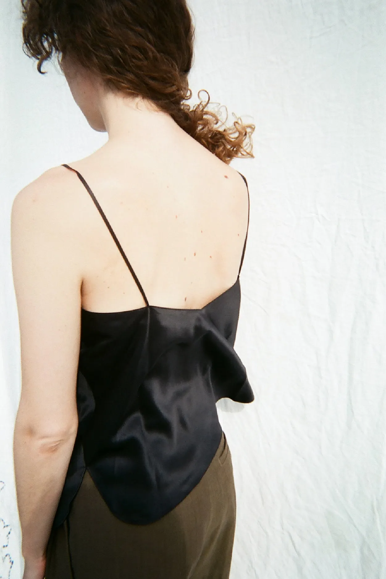 SILK CAMISOLE　BLACK
