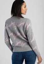 Sissyboy Ladies Crewneck Knitwear Grey Melange