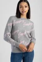 Sissyboy Ladies Crewneck Knitwear Grey Melange
