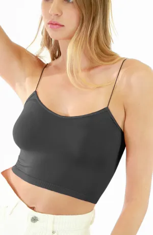 Skinny Strap Cropped Cami - Multiple Colors