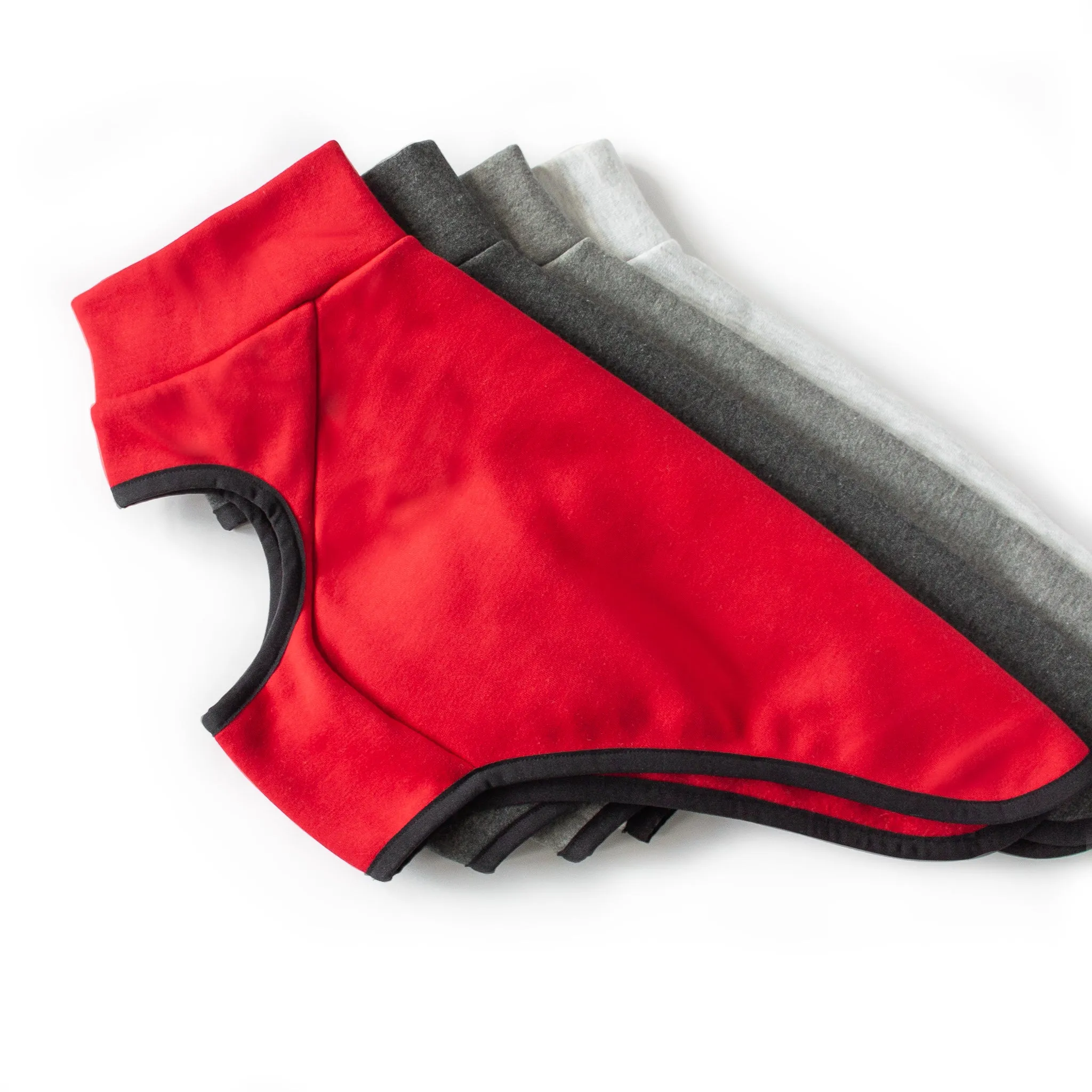 Sleeveless Dog Sweater - Red