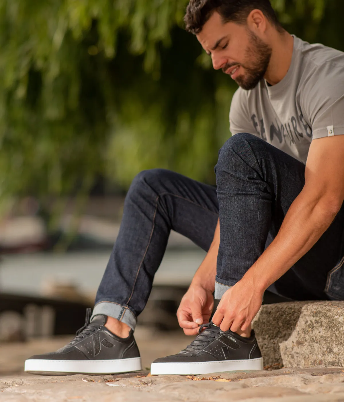 Sneaker Matéo Basse Biosourcée & Recyclée Noire
