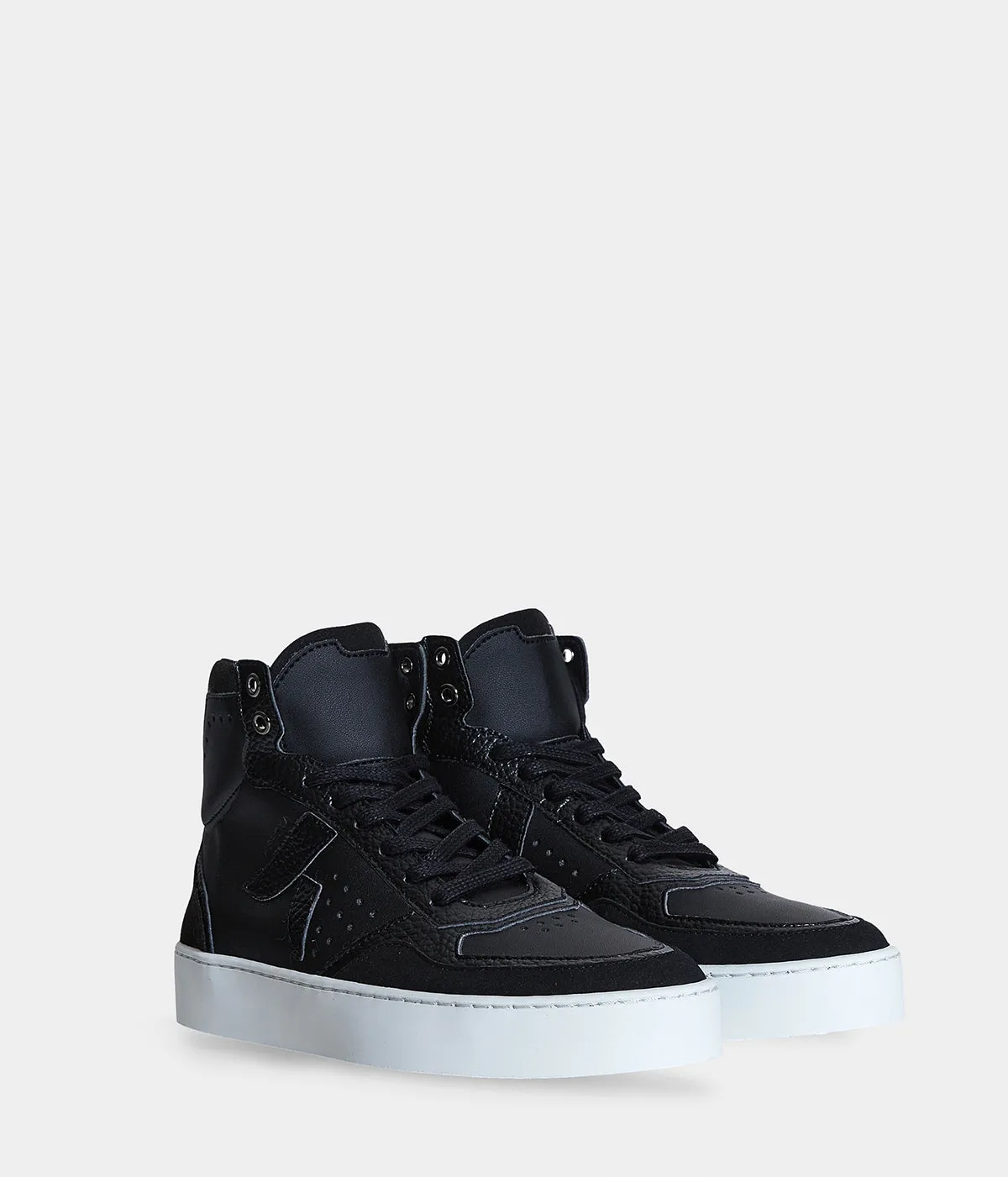 Sneaker Matéo Montante Biosourcée & Recyclée Noire
