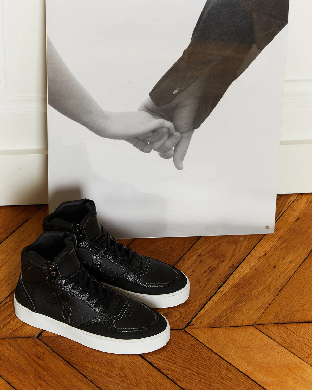 Sneaker Matéo Montante Biosourcée & Recyclée Noire