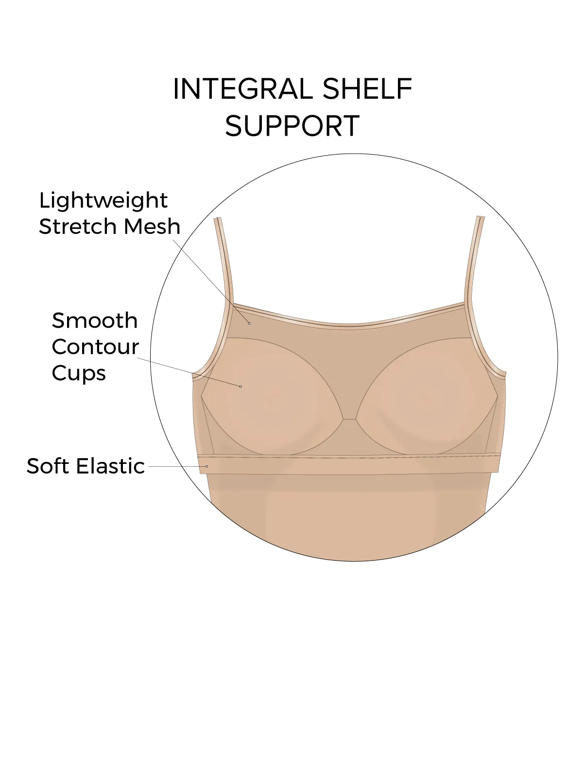 So Smooth Modal Cami Top w/ Built In Shelf Bra