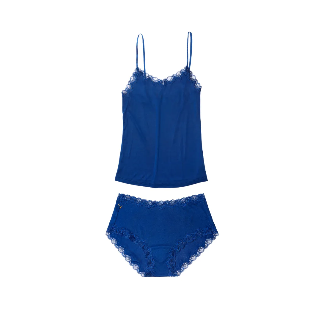 Soft Silk Underwear and Cami Set