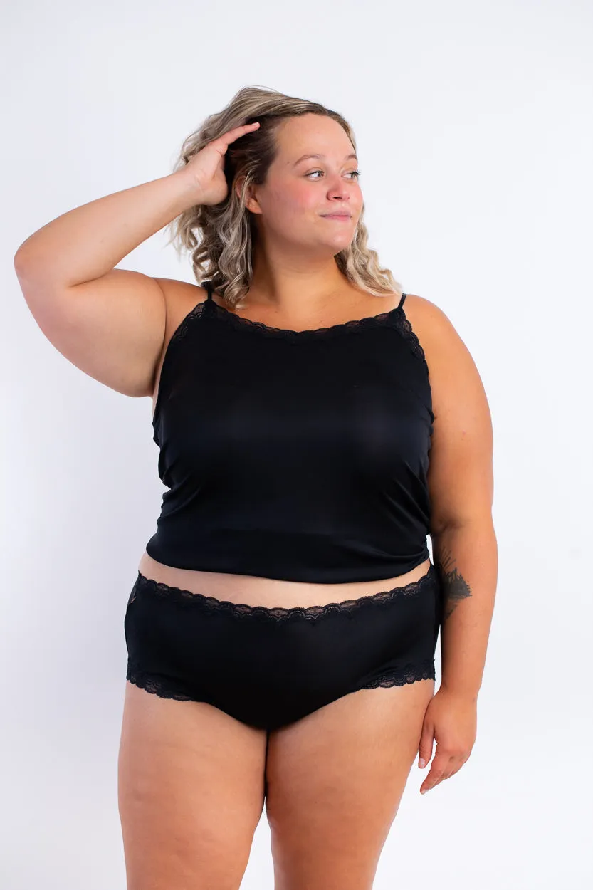 Soft Silk Underwear and Cami Set