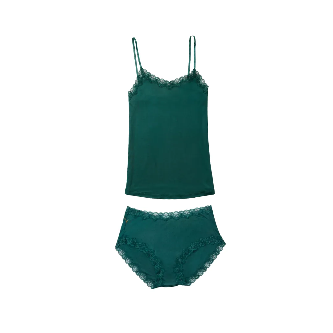 Soft Silk Underwear and Cami Set