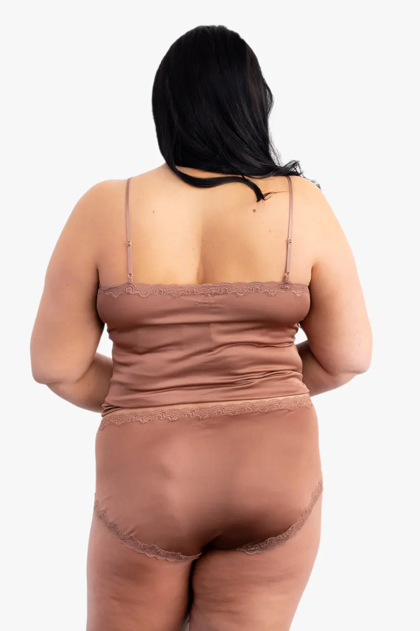 Soft Silk Underwear and Cami Set