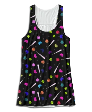 Softballs Racerback Tank Top