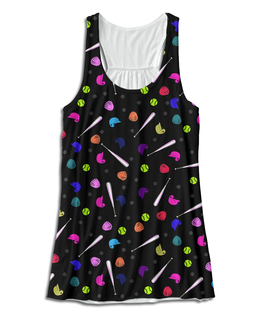 Softballs Racerback Tank Top