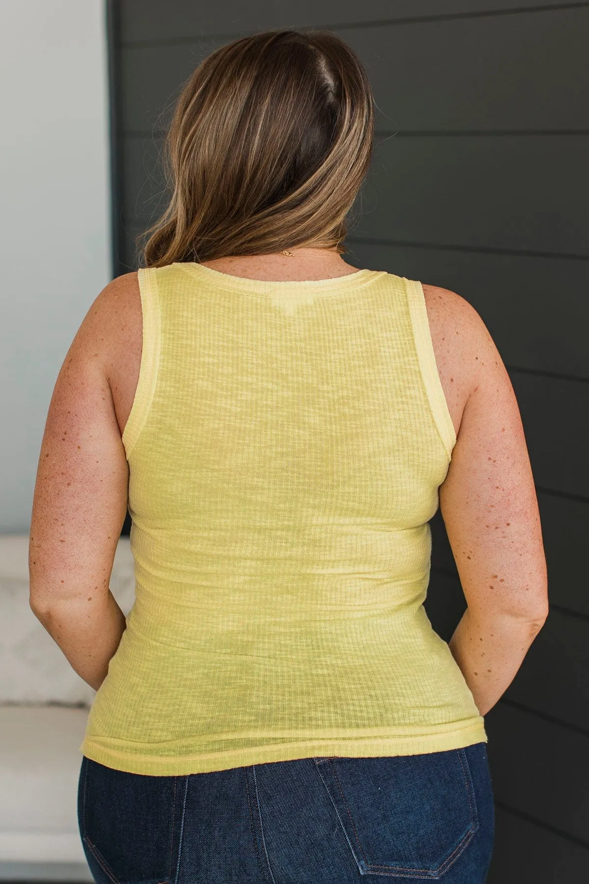 Something For Everyone Tank Top- Yellow