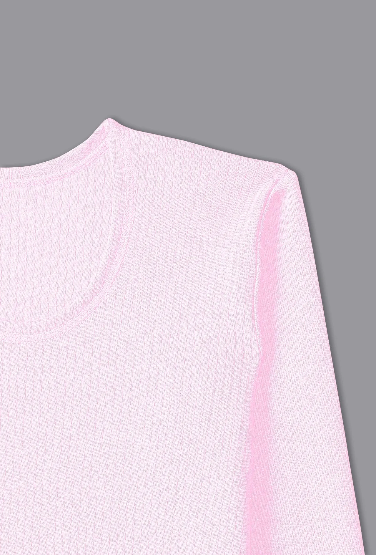 SONA Comfortable Full Sleeves Thermal for Kids Vest and Bottom Pack of 1- Pink