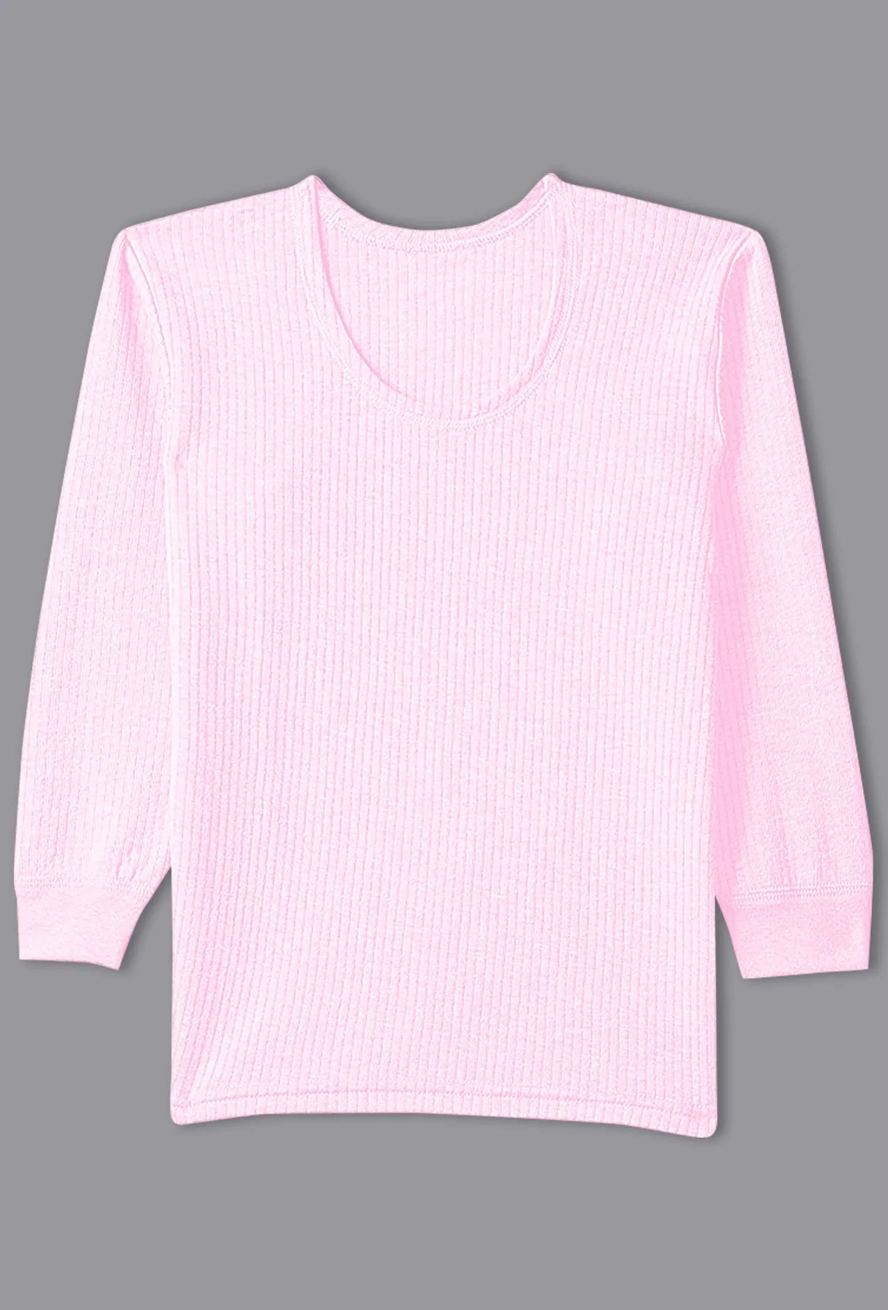 SONA Comfortable Full Sleeves Thermal for Kids Vest and Bottom Pack of 1- Pink