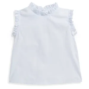 Sonja Blouse -- White Poplin