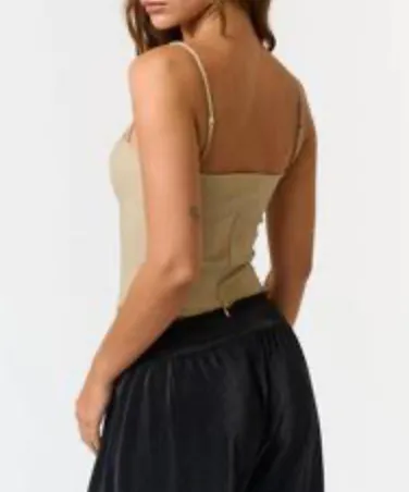 Spaghetti Strap Square Neck Top