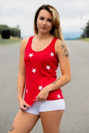 Star Struck Tank- Red