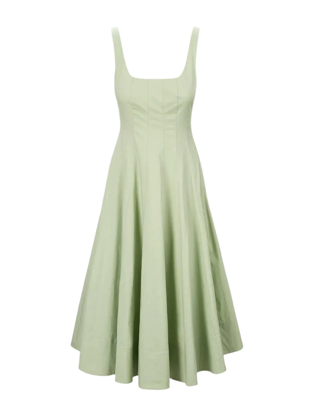 Staud Wells Dress in Pale Jade
