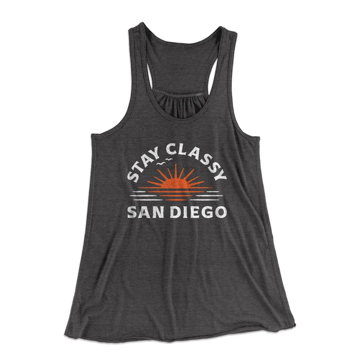 Stay Classy San Diego Women's Flowey Racerback Tank Top