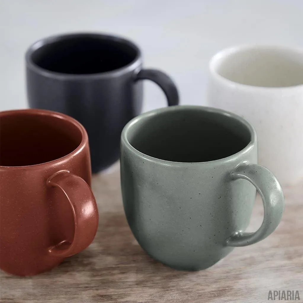 Stoneware Coffee Mugs, Handmade in Portugal, Pacifica Mug - 6 Colors