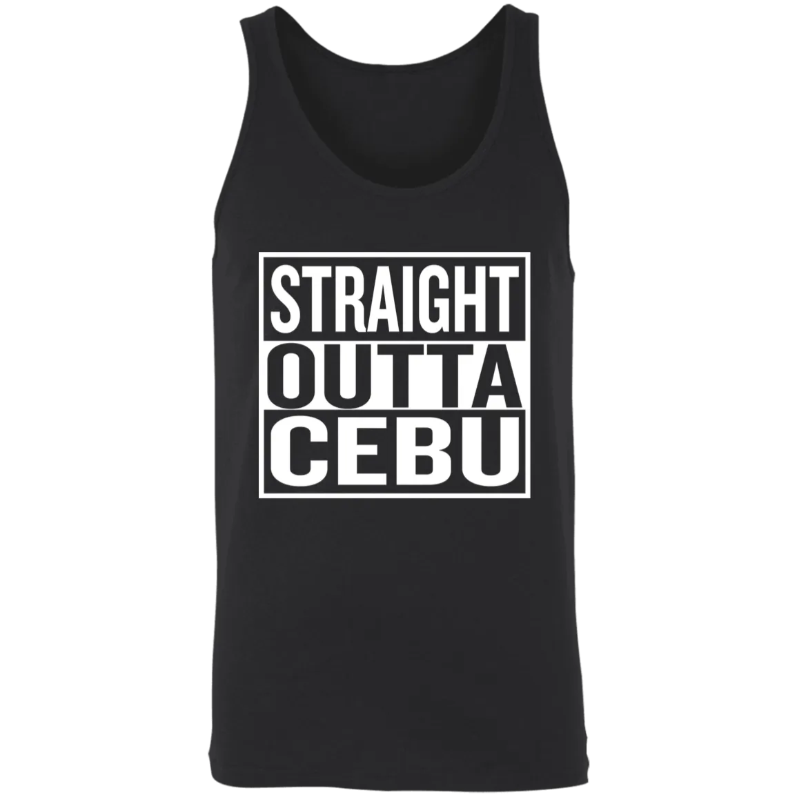 Straight Outta Cebu Unisex Cotton Tank Top