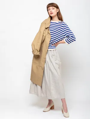 Stripe Round Neck Sweater - Oat/Night