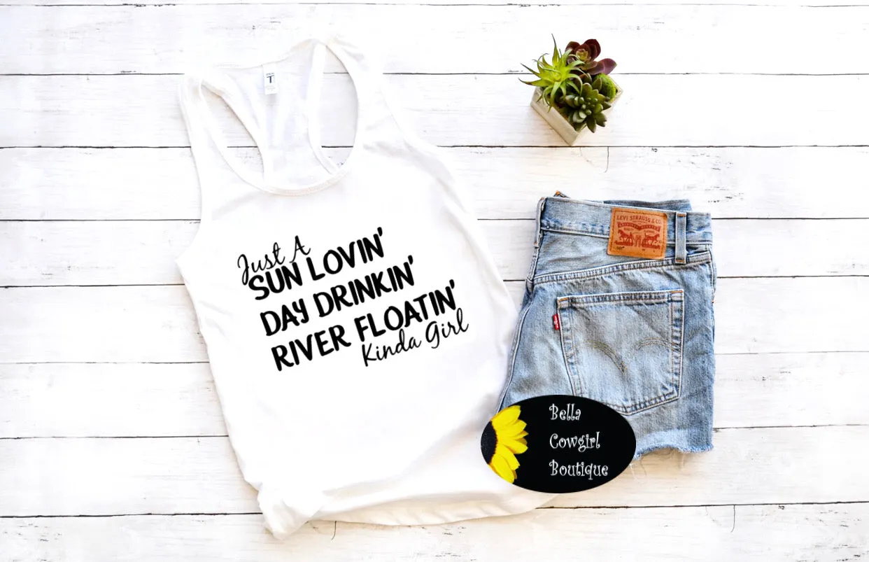Sun Lovin' Day Drinkin' River Floatin' Women’s Tank Top