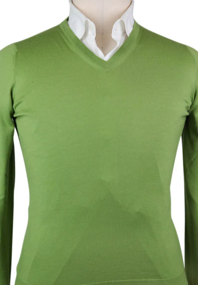 Svevo Parma Green Cashmere Blend Sweater - Size: Large US / 52 EU