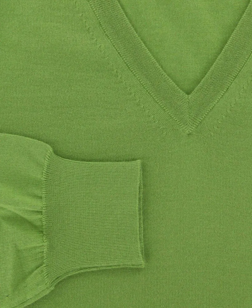 Svevo Parma Green Cashmere Blend Sweater - Size: Large US / 52 EU