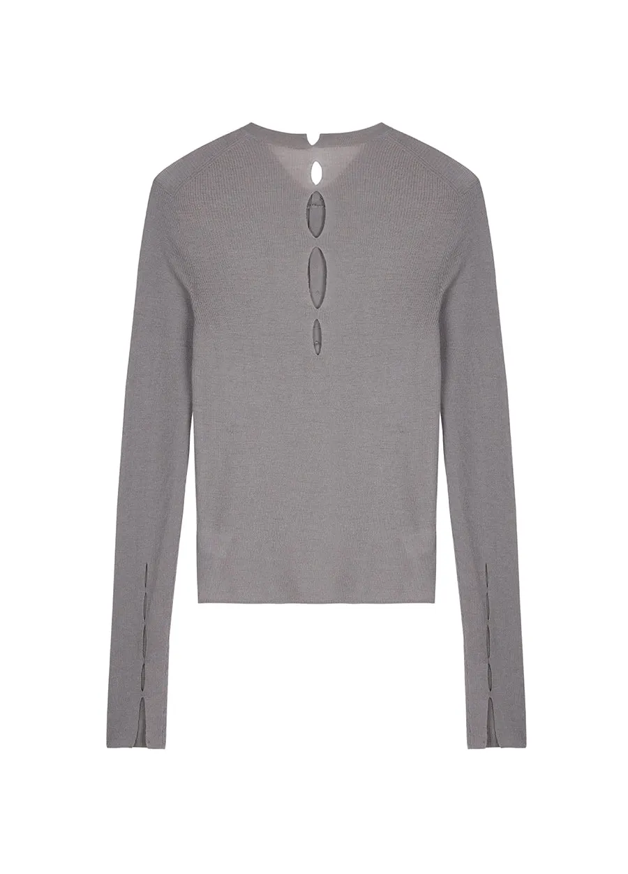 Sweater / JNBY Back Hollowed Out Design Sweater