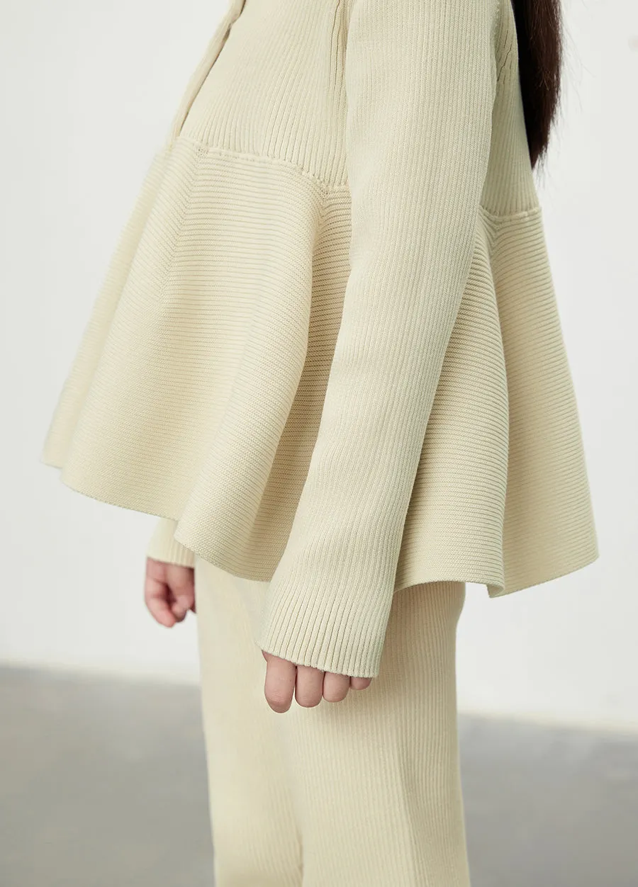 Sweater / jnby by JNBY Collarless Cotton Cardigan