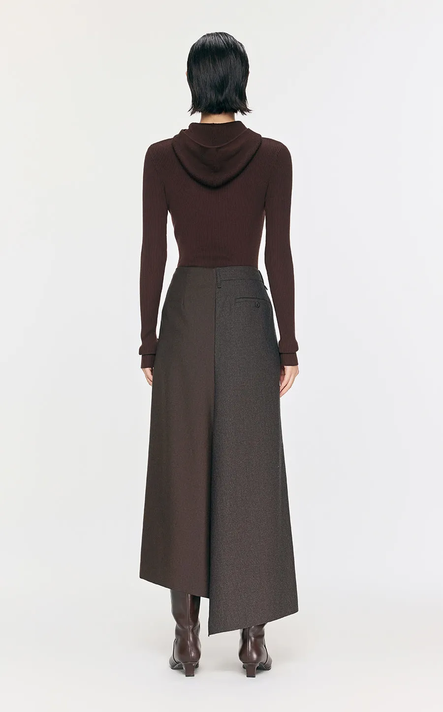 Sweater / JNBY Slim-Fit Hooded Wool Sweater