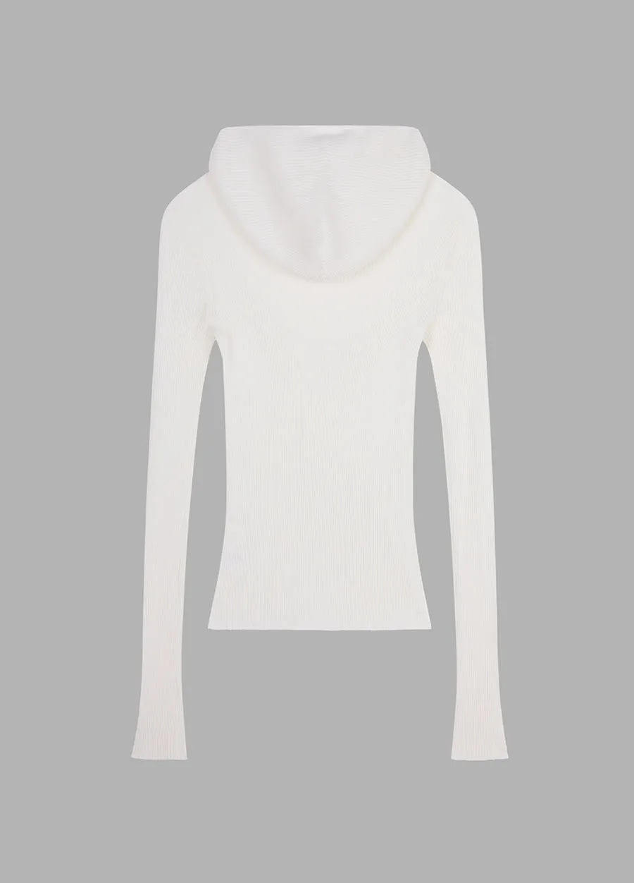 Sweater / JNBY Slim-Fit Hooded Wool Sweater