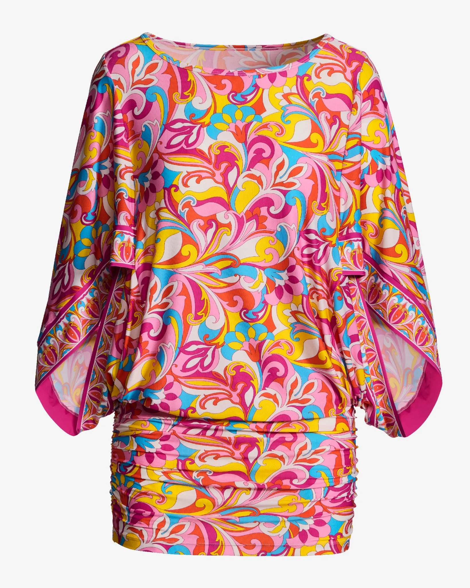 Swim Sense Print Coverup Tunic Tulum Abstract