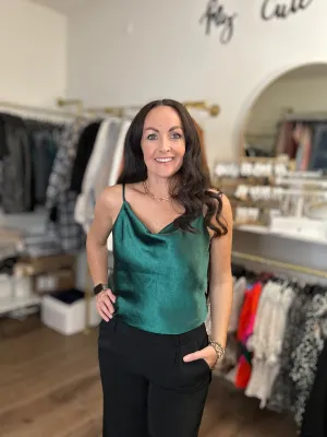 T181 SATIN COWL CAMISOLE