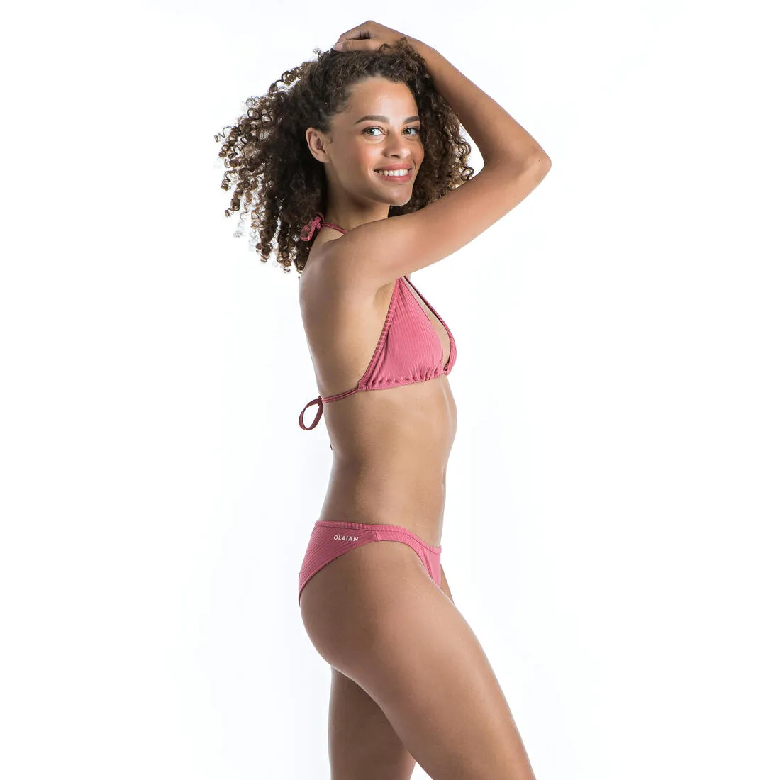 Tanga Briefs with Very High Leg Lulu - Ribbed Plain