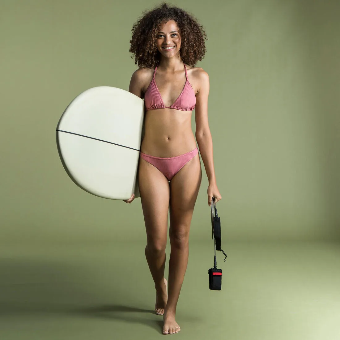 Tanga Briefs with Very High Leg Lulu - Ribbed Plain