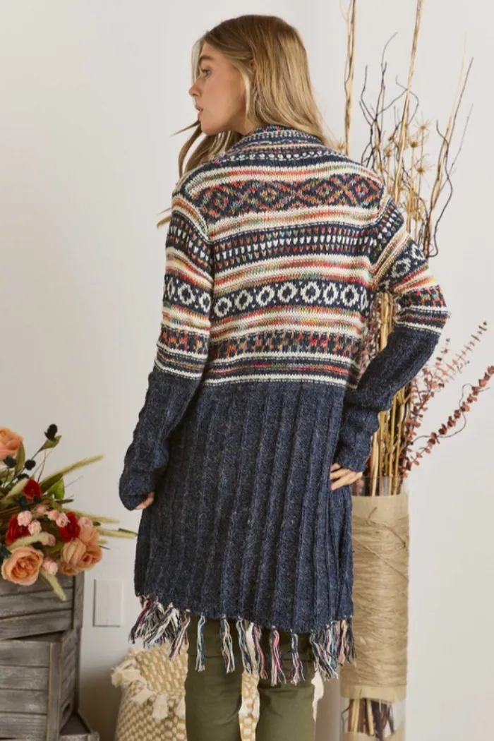 Tassel Bottom Cardigan