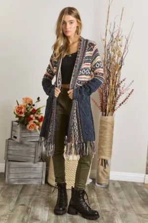 Tassel Bottom Cardigan