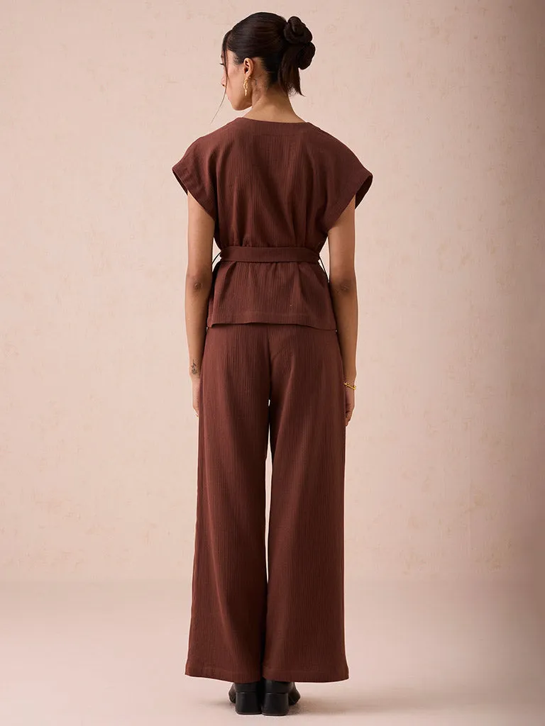 The Berry Bright Wrap Top