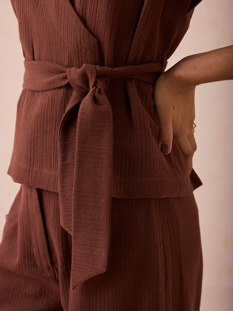 The Berry Bright Wrap Top