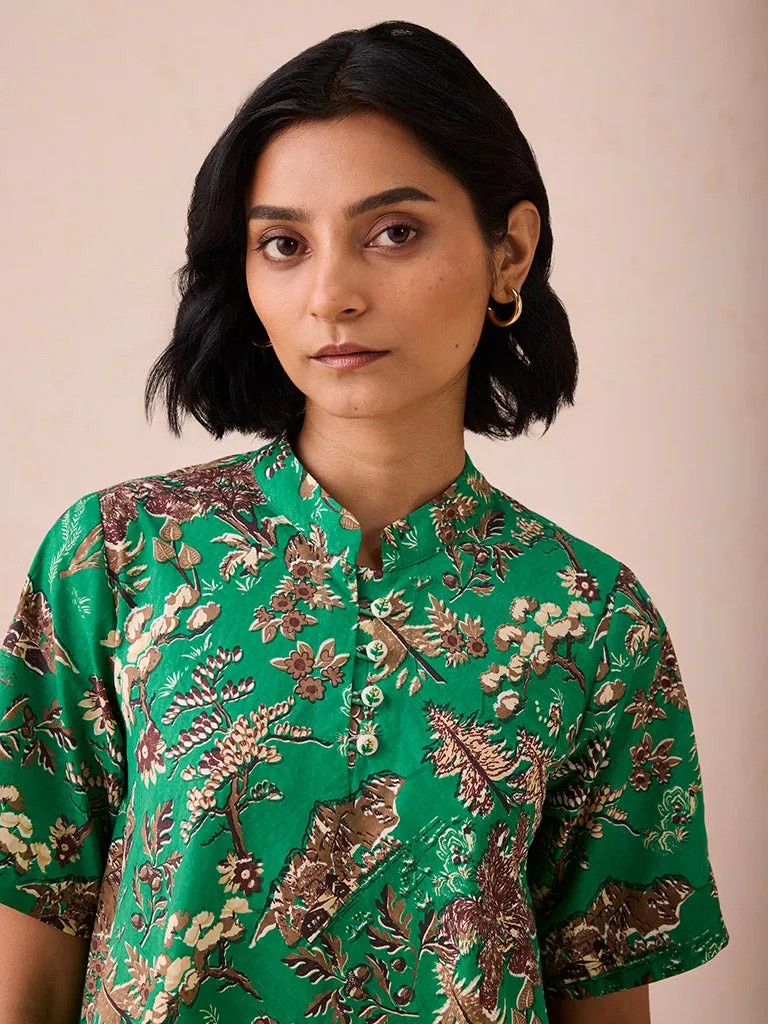 The Harmony Mandarin Collar Dress