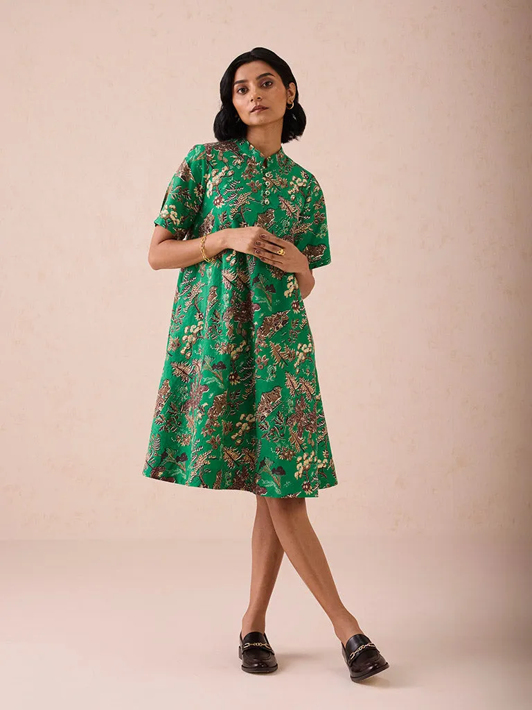 The Harmony Mandarin Collar Dress
