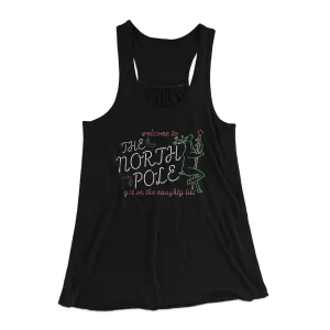 The North Pole Strip Club Women's Flowey Racerback Tank Top