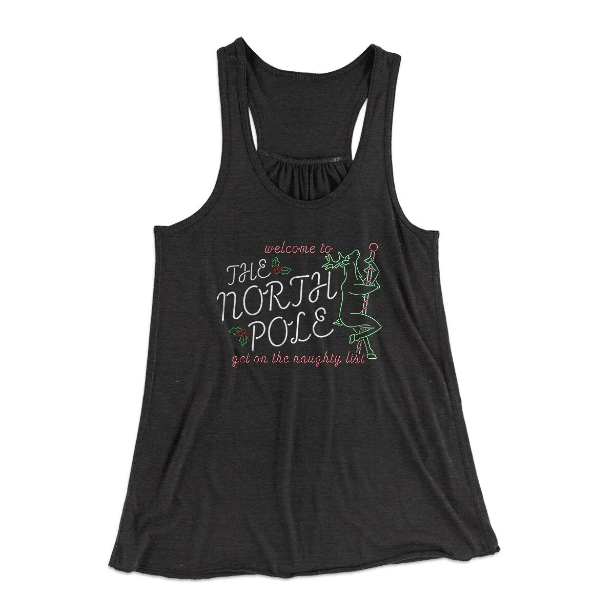 The North Pole Strip Club Women's Flowey Racerback Tank Top