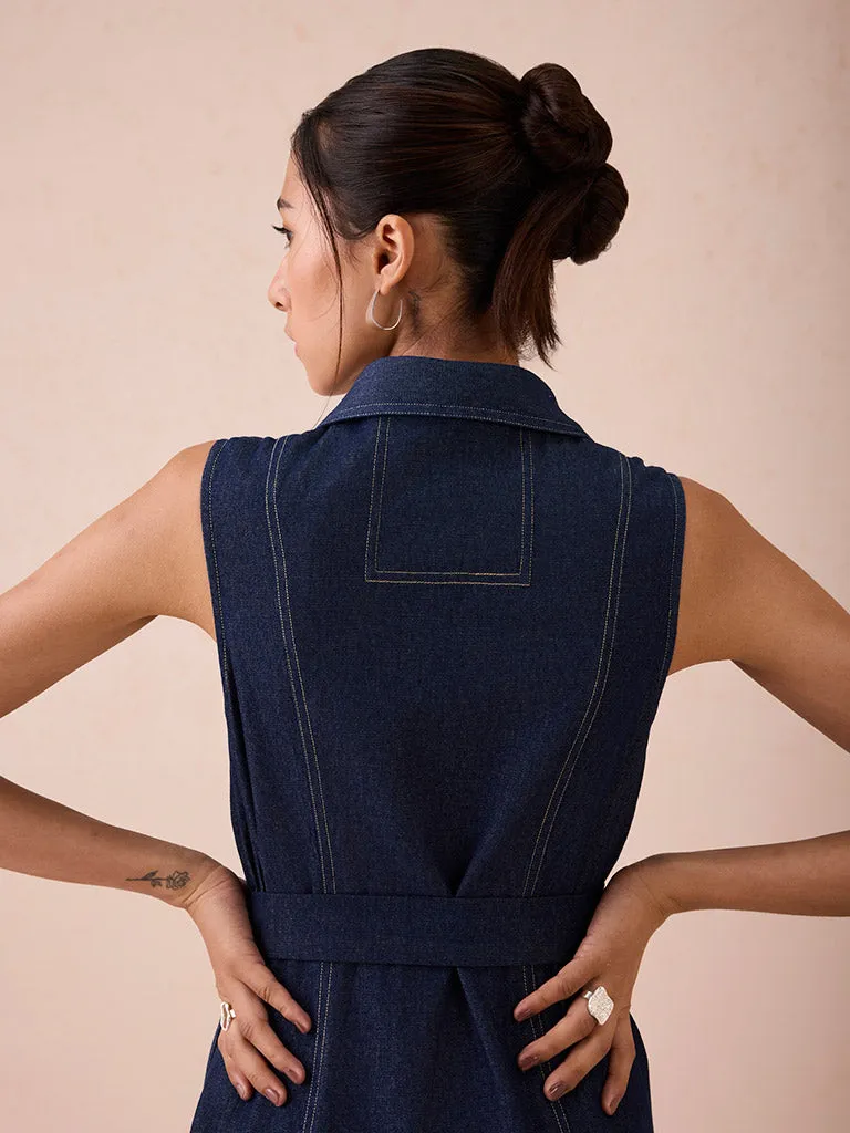 The Sunrise Denim Midi Dress